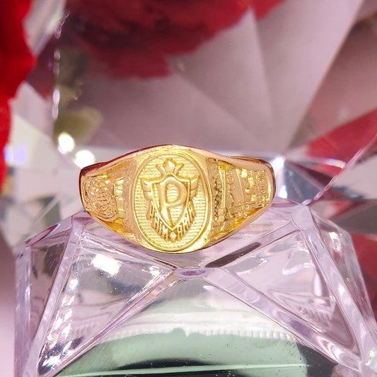 Anillo de Primaria. Graduacion- Letra P