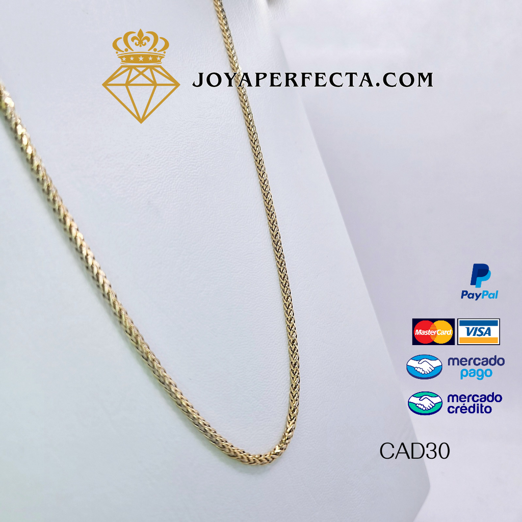 Cadena de oro 14k. CAD30. Diseño eslabon Franco