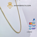 Cadena de oro 14k. CAD30. Diseño eslabon Franco