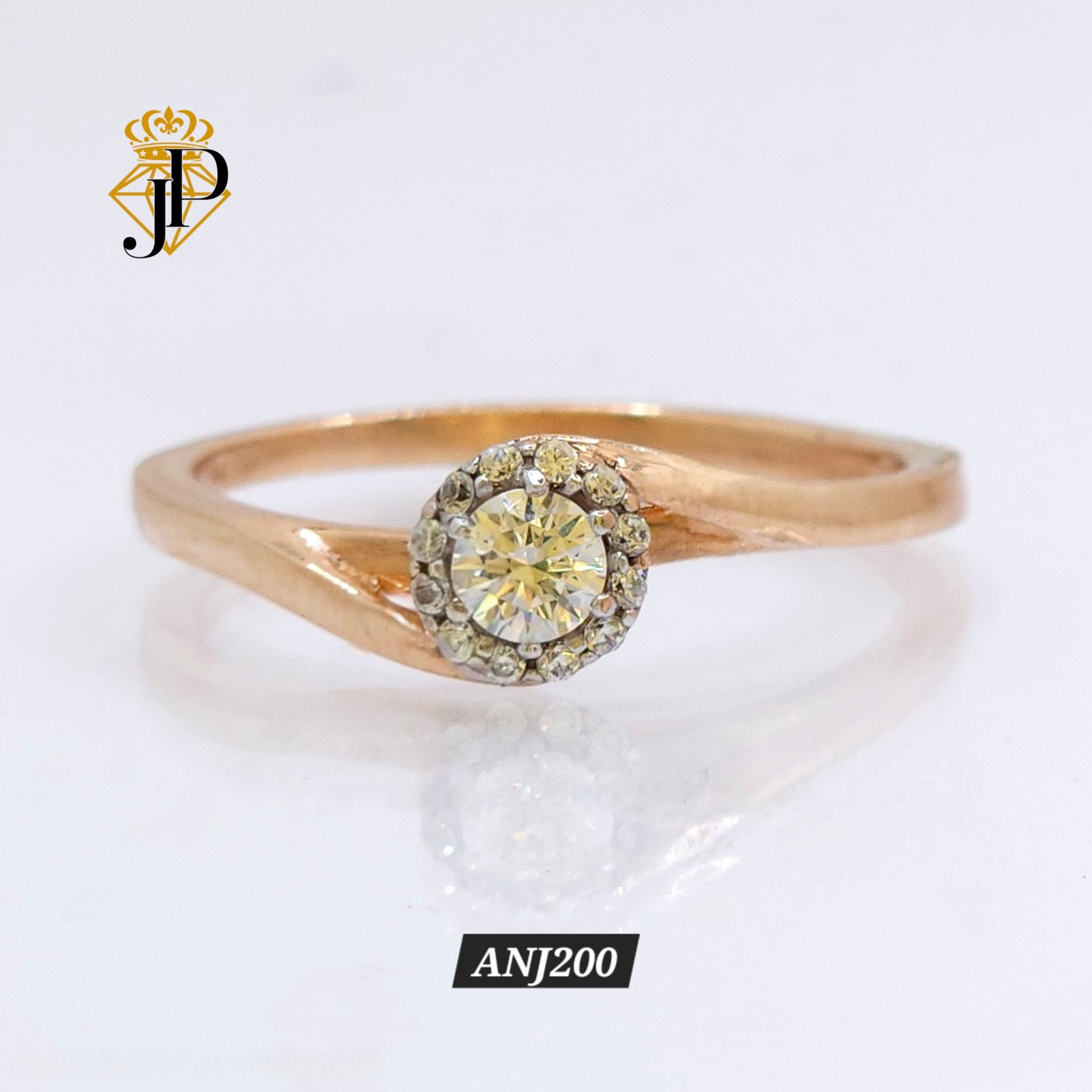 Anillo de oro rosa. ANJ200