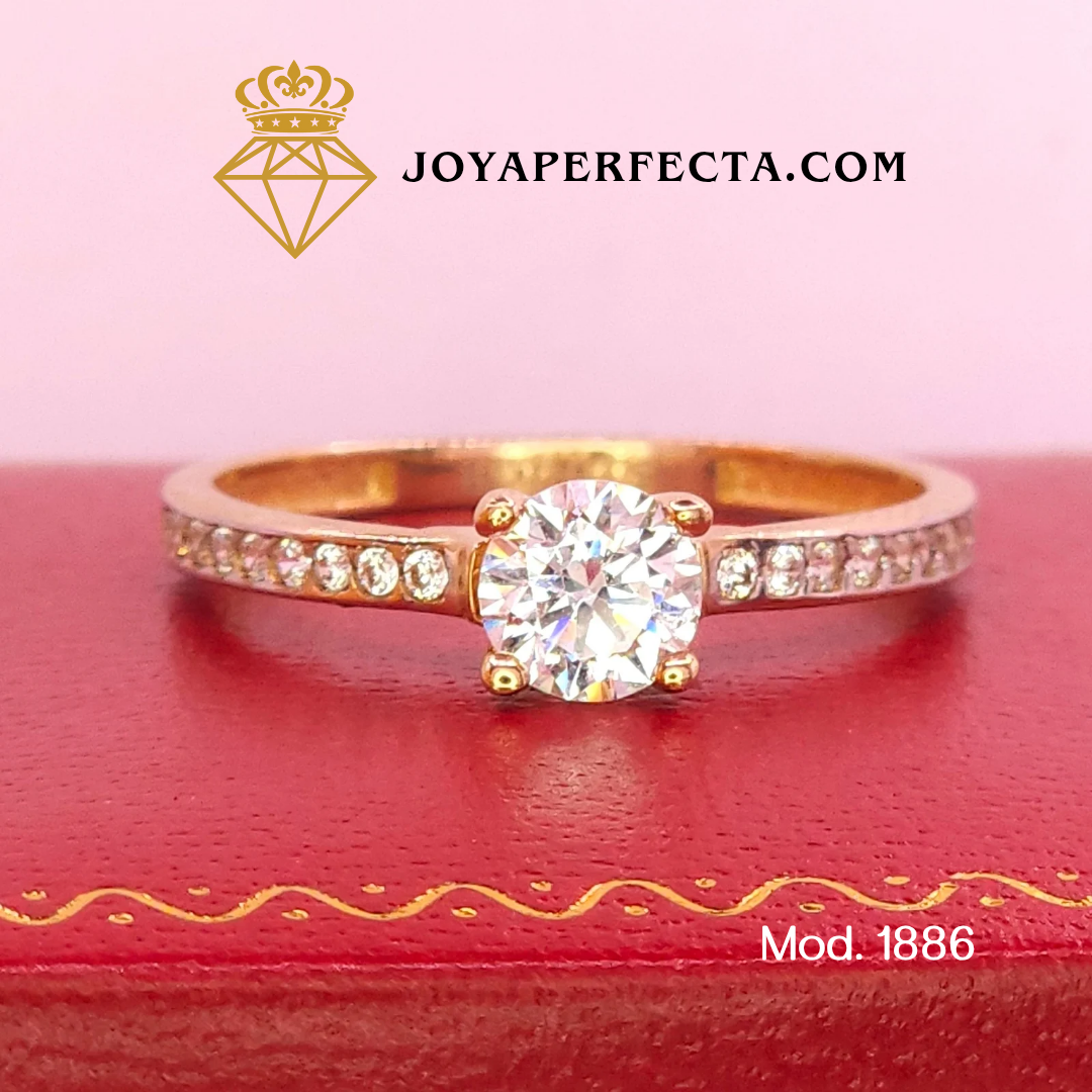 Anillo de oro. De compromiso. Mod 1886