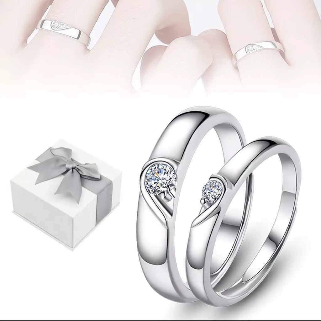 Anillos de promesa corazon