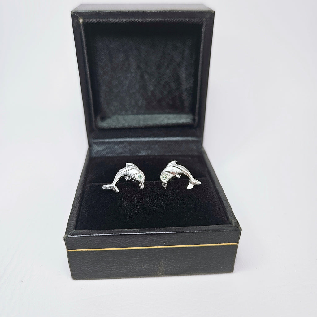 Aretes de plata. Diseño de Delfin