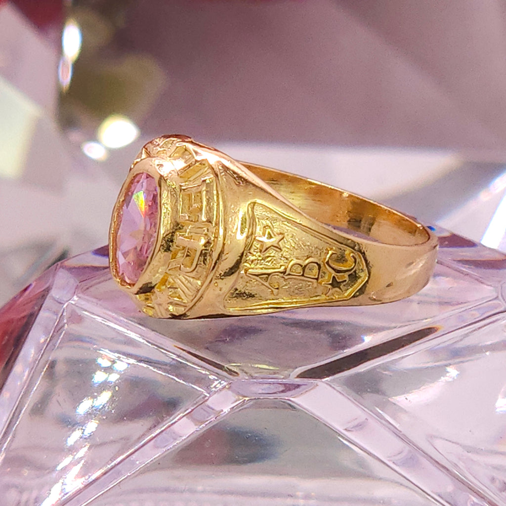 Anillo de Kinder. Graduación- Gema Rosa