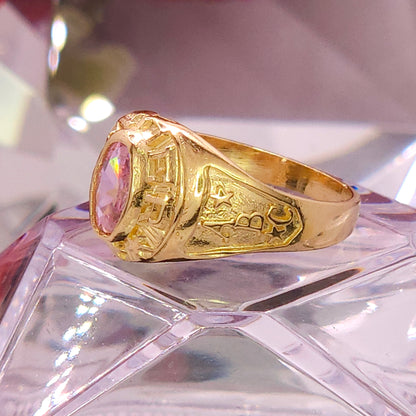 Anillo de Kinder. Graduación- Gema Rosa