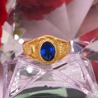 Anillo de Secundaria. Graduacion- Gema Azul